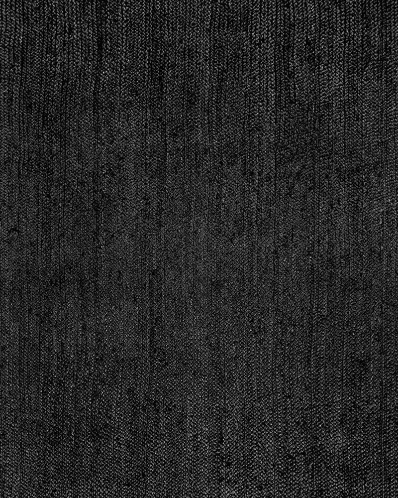 Braided Natural Black Jute Ecofriendly Carpet Rectangular-Boho Collection -premium Look-Multiple Sizes