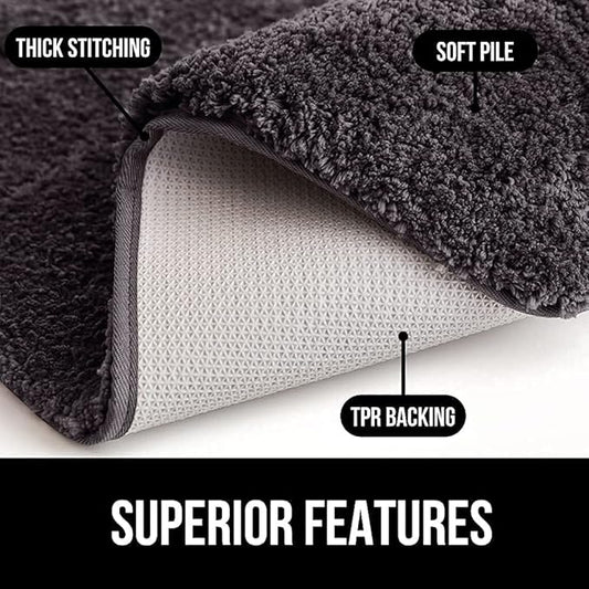 Premium Colour Combo Shaggy Football Rug – Soft Touch with Anti-Skid Rubber Backing