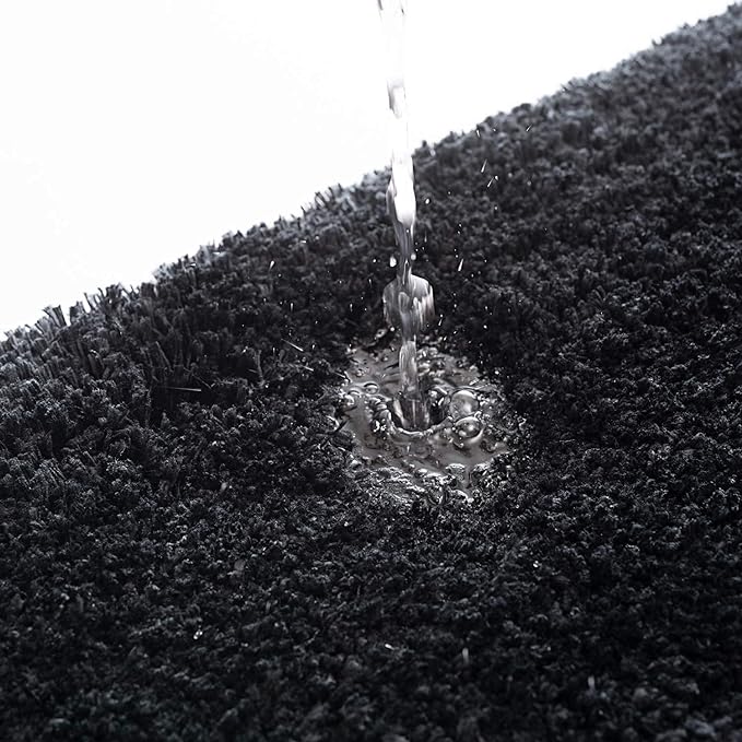 Beautiful Black Premium Micro Runner - Soft Feel, Anti-Skid Rubber Backing