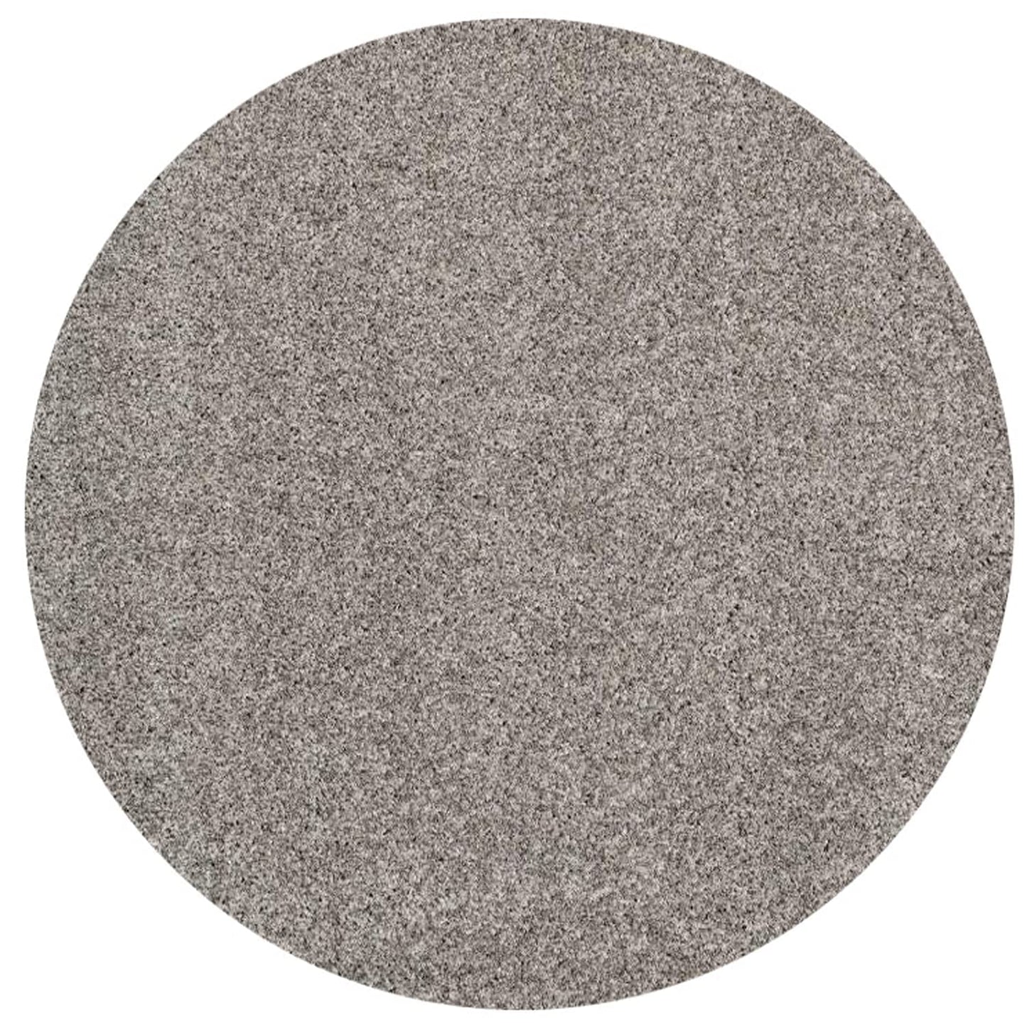 Premium Plain Grey Round Shaggy Carpet – Soft Touch & Anti-Skid Base