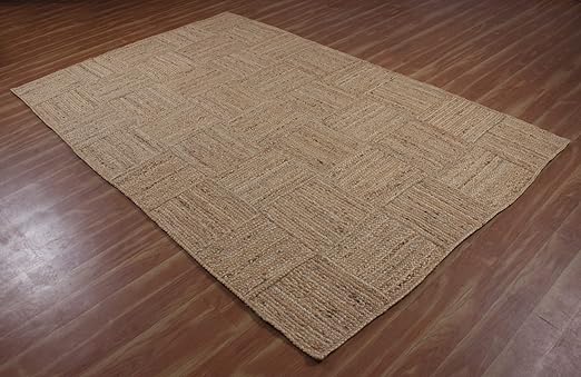 Rugsmore Rugs Collection-Natural jute Cross Area Rug.