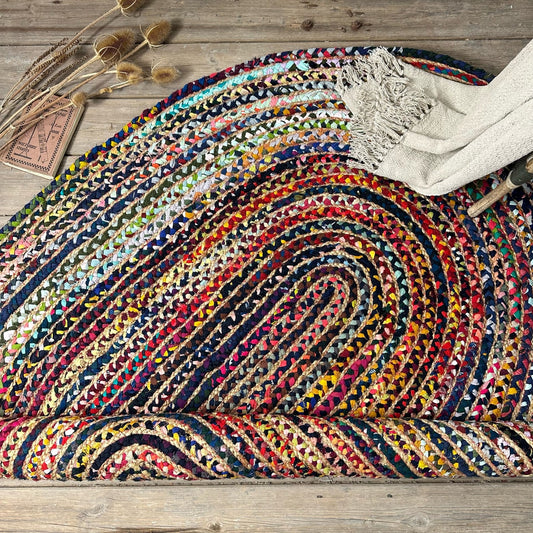 Natural Jute and Cotton Ecofriendly Carpet.