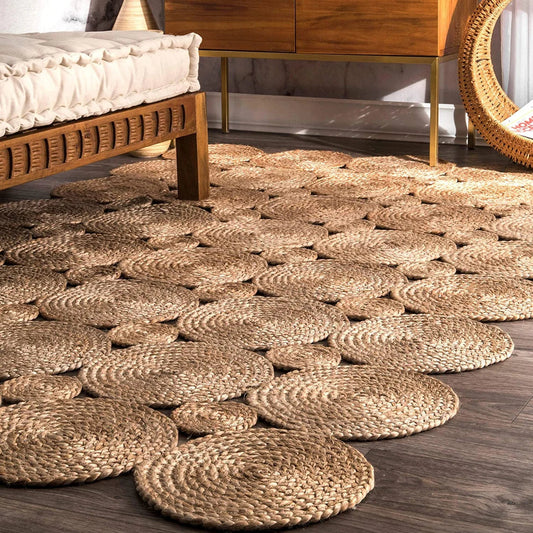 Natural Jute Braided Area Rug - Sustainable Rug