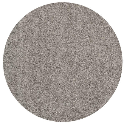 Premium Plain Grey Round Shaggy Carpet – Soft Touch & Anti-Skid Base
