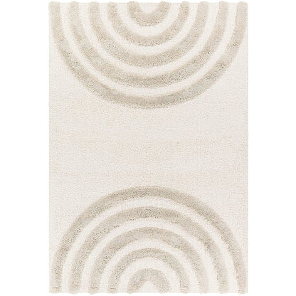 Beige and Ivory Extra Soft Luxury Fluffy Area Rug – Ideal for Living Room, Bedroom, Childroom & Hall – Soft Touch & Anti-Skid Backing