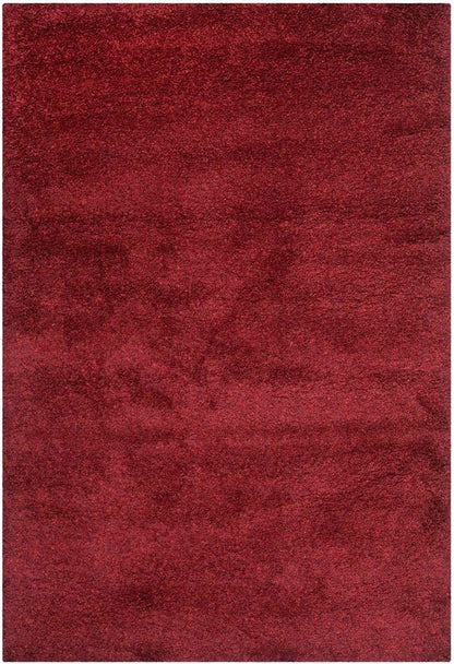 Luxury Red Plain Micro Fluffy Carpet – Extra Soft with Anti-Skid Rubber Backing