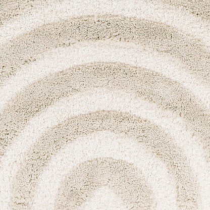 Beige and Ivory Extra Soft Luxury Fluffy Area Rug – Ideal for Living Room, Bedroom, Childroom & Hall – Soft Touch & Anti-Skid Backing