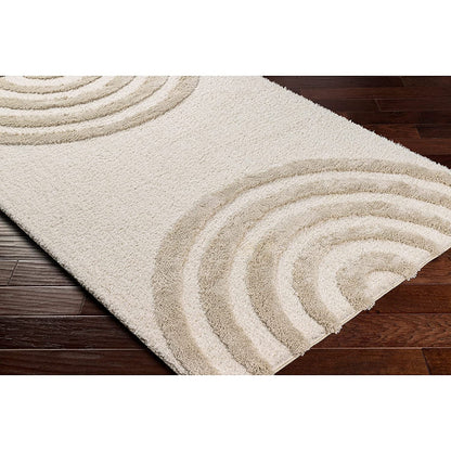 Beige and Ivory Extra Soft Luxury Fluffy Area Rug – Ideal for Living Room, Bedroom, Childroom & Hall – Soft Touch & Anti-Skid Backing