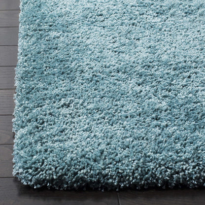 Modern Stylish Sky Blue Shag Rug – Luxury Hand-Tufted High Density – Soft Feel & Anti-Skid Rubber Backing