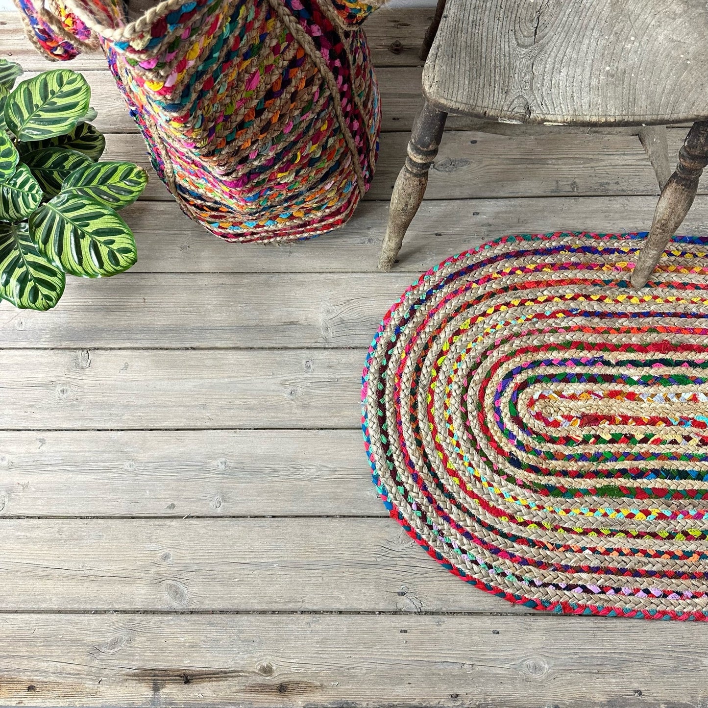 Natural Jute and Cotton Ecofriendly  Carpet.