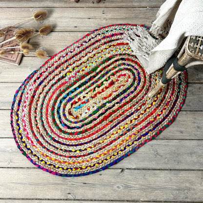 Natural Jute and Cotton Ecofriendly  Carpet.
