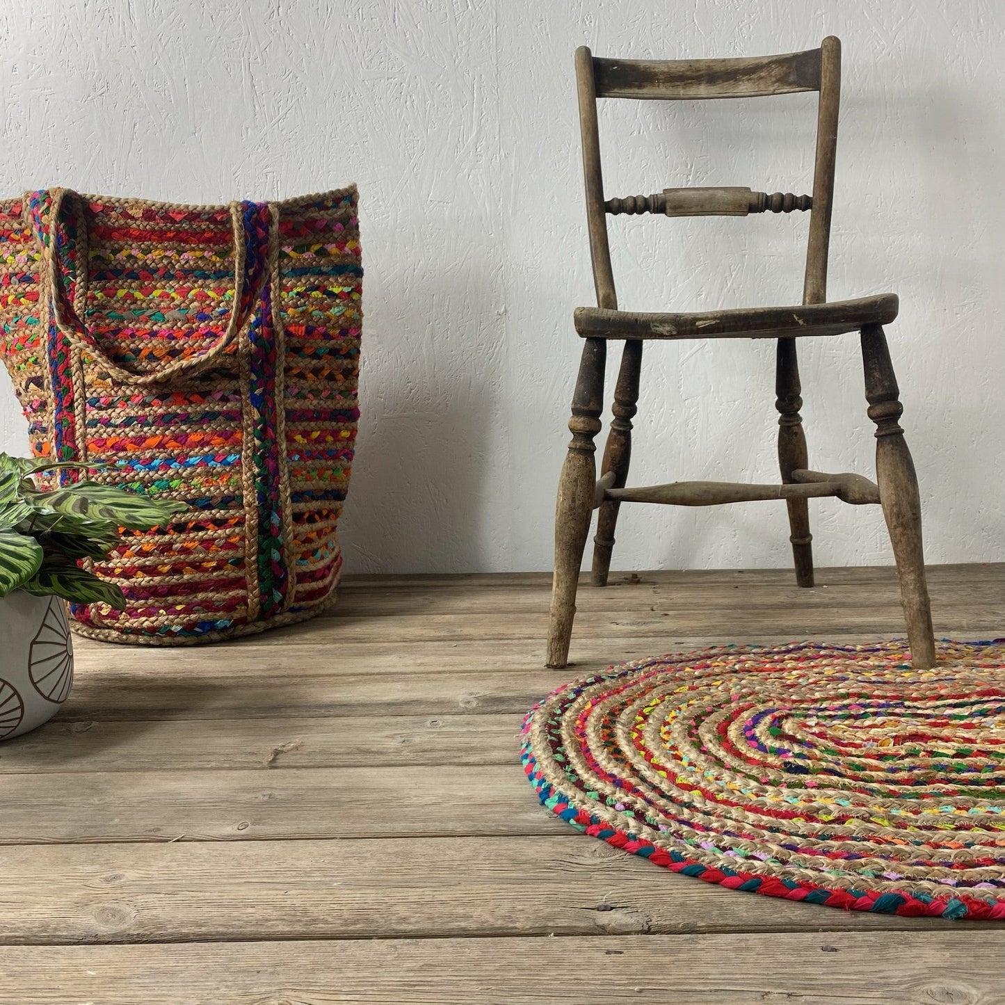 Natural Jute and Cotton Ecofriendly  Carpet.