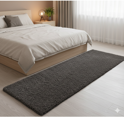 Dark Grey Beautiful Premium Micro Runner - Soft Feel, Anti-Skid Rubber Backing