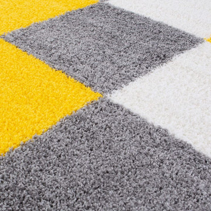 Multicolor Soft Microfiber Fluffy Premium Round Shaggy Rug - Soft Feel with Anti-Skid Rubber Backing