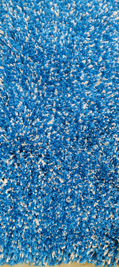 Dark Blue Shaggy Carpet – Soft Feel with Anti-Skid Rubber Backing