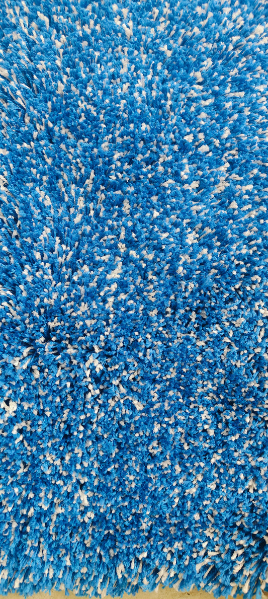 Dark Blue Shaggy Carpet – Soft Feel with Anti-Skid Rubber Backing