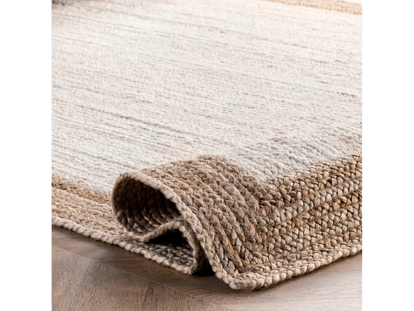 Rugsmore Rugs Collection-Natural Jute Racta Boarder Area Rug. ( Shaggy Living Room carpet , Bedside Runners )