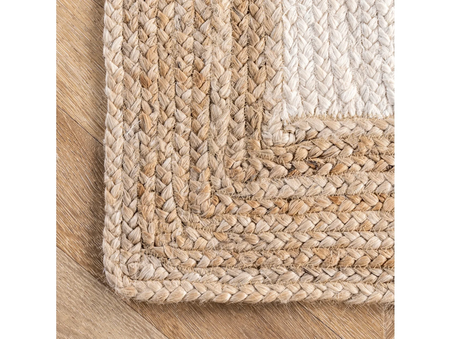 Rugsmore Rugs Collection-Natural Jute Racta Boarder Area Rug. ( Shaggy Living Room carpet , Bedside Runners )