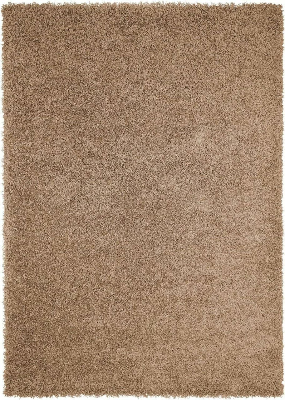 Skin beige 2 Inch Pile height Extra Fluffy Shaggy Bedside Runner - Soft Feel, Anti-Skid Rubber Backing