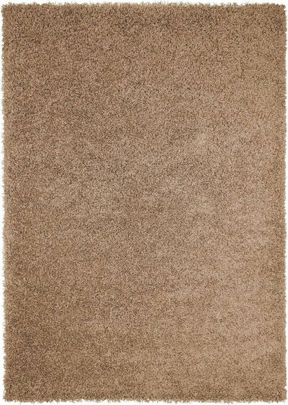 Skin beige 2 Inch Pile height Extra Fluffy Shaggy Bedside Runner - Soft Feel, Anti-Skid Rubber Backing