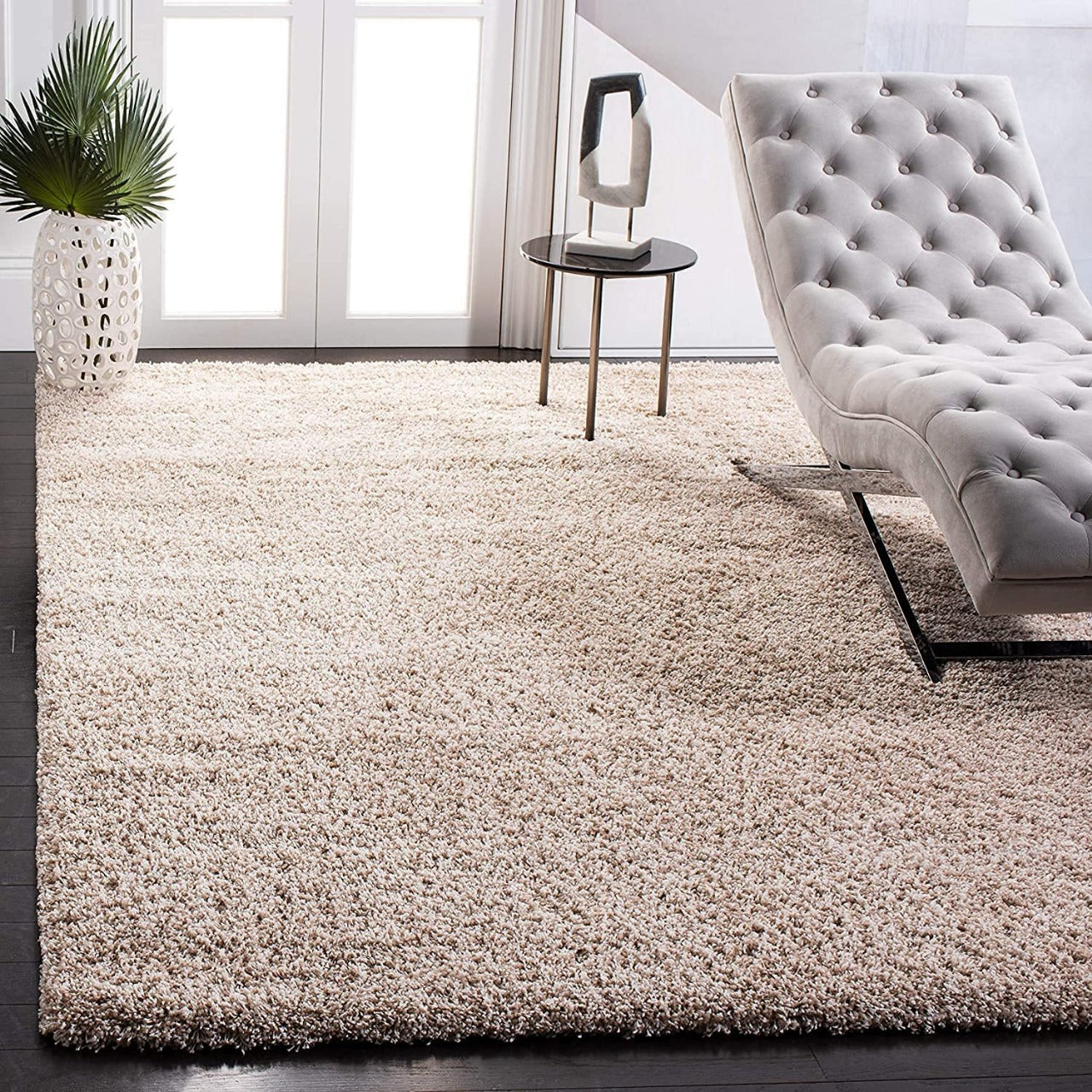 Extra Soft Multi Color Carpet – 2 Inch Pile for Living Room – Plush Feel with Anti-Skid Rubber Backing